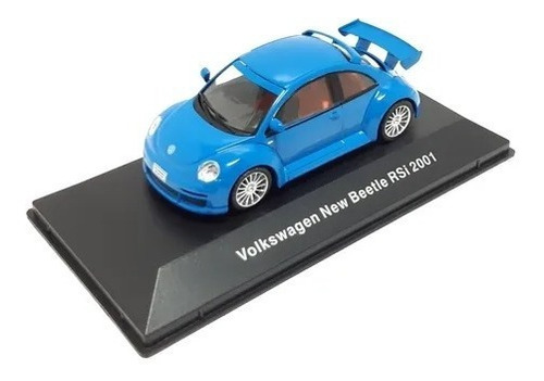 Coleção Mini Volkswagen N 59 New Beetle Rsi (2001) Cor Azul