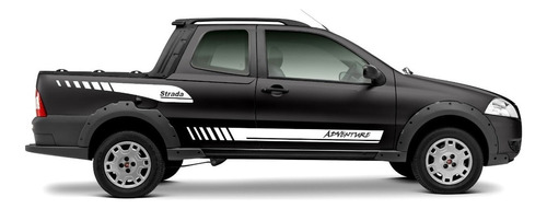Kit Adesivos Brancos Para Fiat Strada Adventure Dupla 20207 Cor Branco