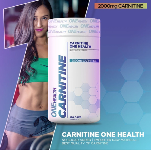 Carnitina 2000mg Pote Com 120 Cápsulas De 500mg Cada