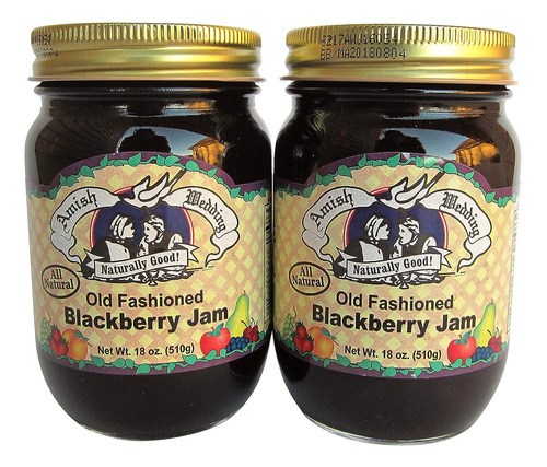 Amish Boda Alimentos Old Fashioned Blackberry Jam Natural 2 