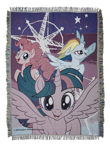 Manta Decorativa My Little Pony La Amistad Espera 121x152 Cm