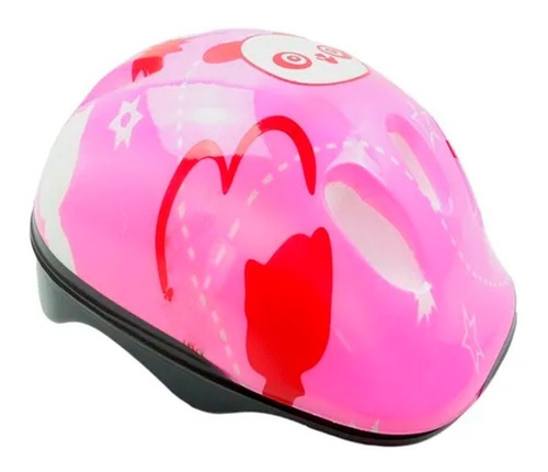 Capacete Rosa Infantil Bike Skate Patins Patinete Ajustavel