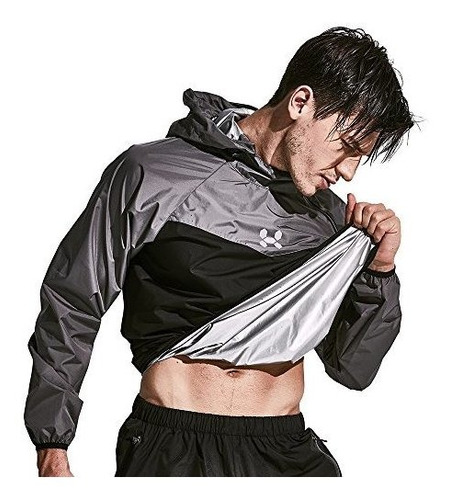 Traje Sauna Traje Deportivo Hombre Perdida De Peso Slim Fit