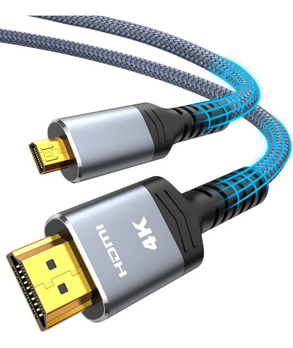 Cable Adaptador Hdmi A Micro Hdmi 4k 60hz 18 Gbps 3 Metros