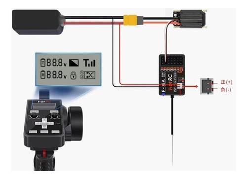 6 Canales Rc Controlador Remoto Con Receptor Rc Piezas De