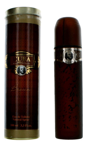 Eau De Toilette En Aerosol Cuba Brown By Cuba, 3.3 Oz, Para