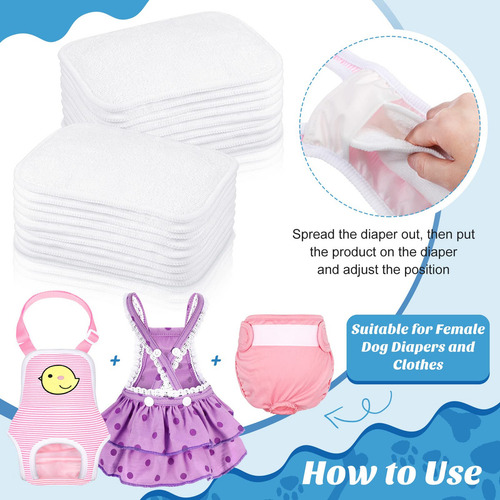 20 Almohadillas Para Pañales Lavables Reutilizables Y Reempl