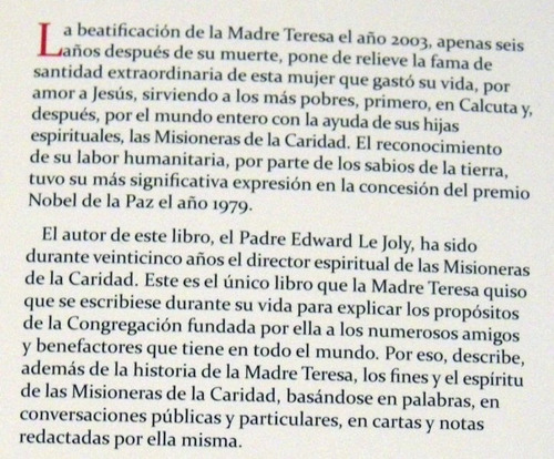 Edward Le Joly La Madre Teresa Su Vida Y Su Obra