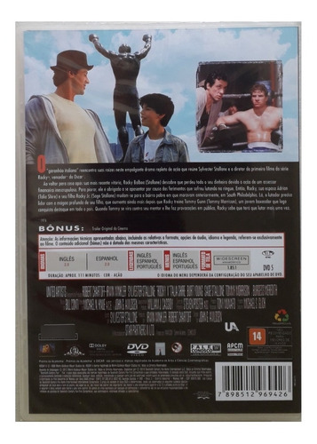Dvd Sylvester Stallone - Rocky V (lacrado)