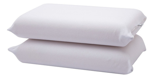 Pack X 2 Unidades Almohada Inteligente Viscoelástica 50x35 Color Blanco