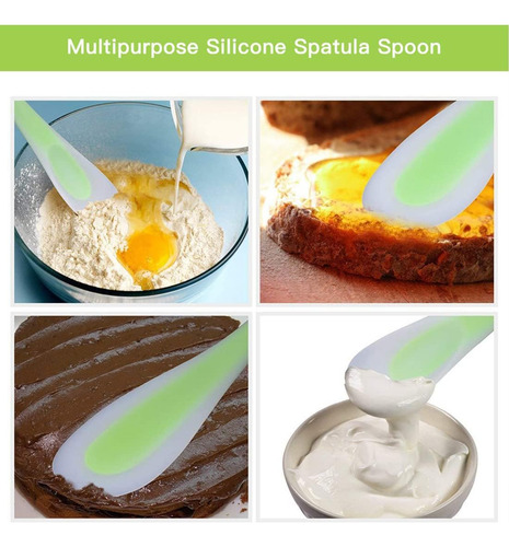 Spateras De Silicona Cuchara De Cocina 2-en-1-califabetista
