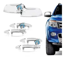 Comprar Kit Apliques Cromados 4 Manijas + 2 Espejos Ford Ranger 2013 2014 2015 2016 2017 2018 2019