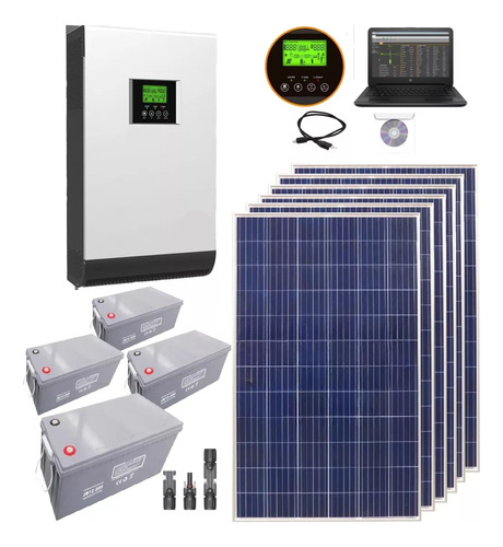 Kit Solar 8960wh X Dia Inversor 3kw / 6kw 220v Casa Campo F5