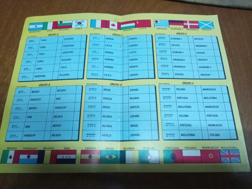 Suplemento Tv Guía Fixture Mundial México 86 Sin Escribir. (Usado)