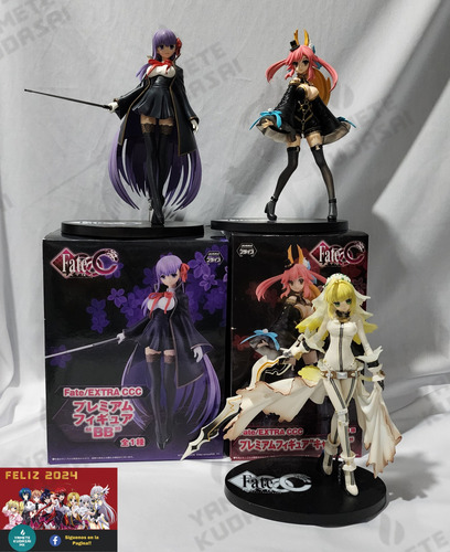 Set 3 Figuras Anime Fate Stay Night (Usado)