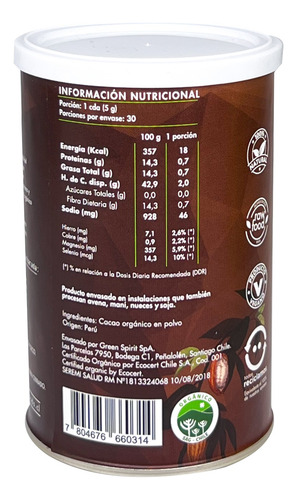 Cacao En Polvo Health