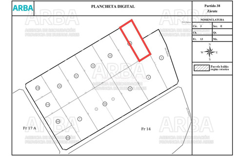 Imagen 4 de 4 de Terreno Fraccion En Venta Ubicado En Zárate, G.b.a. Zona Norte