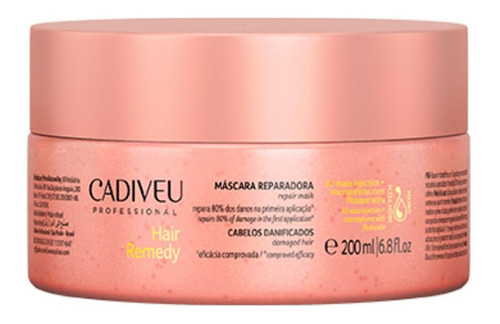 Máscara Cadiveu Hair Remedy 200ml - Cabelos Danificados