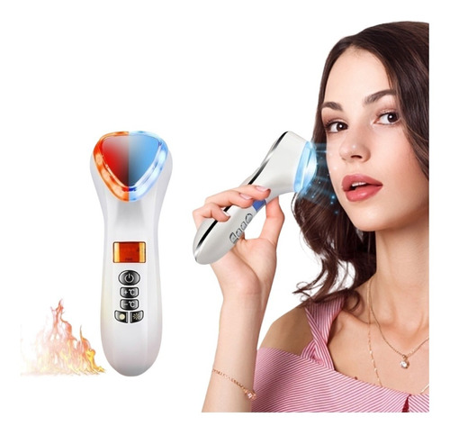 Masajeador Facial Eléctrico Ultrasónico Crioterapia Hot Cool