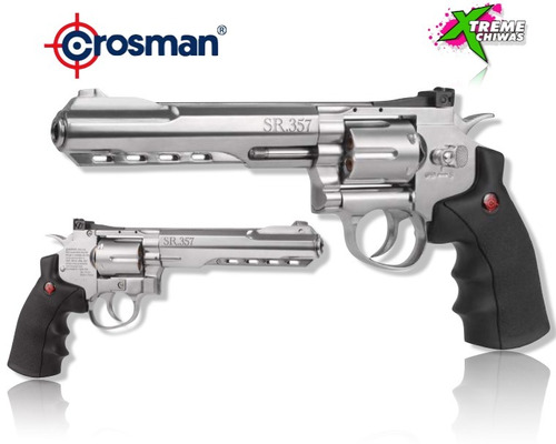 Crosman Revolver Plateado Sr357 Bbs 4.5mm Co2 12g Xchws P