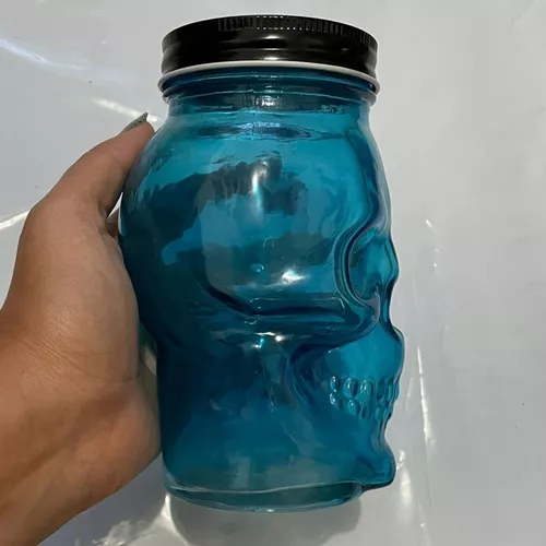 6pzs Mason Jar Frasco Tarro Popote Tapa Colores Taza Vidrio