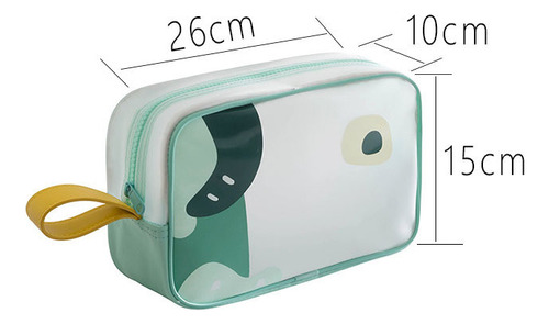 Una Bolsa De Cosméticos Transparente Impermeable De Dibujos