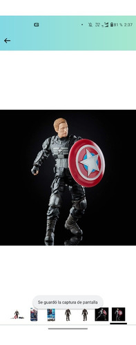 Figura Gameverse Capitan América Stealth Traje Secreto