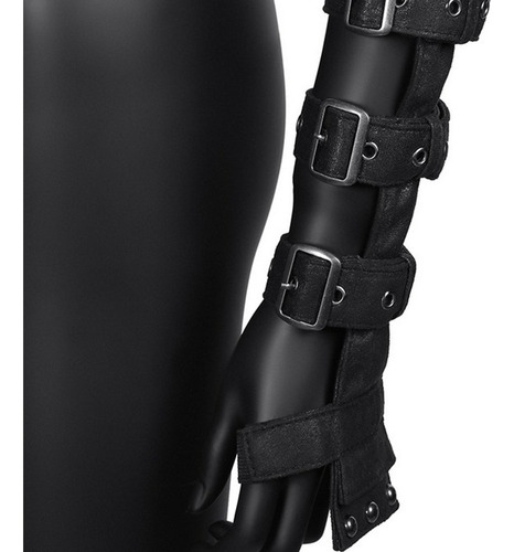 Steampunk Mujer Cuero Pauldron Hombro Brazo Pirata Vestido