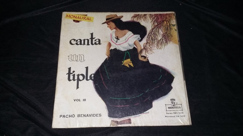 Canta Un Tiple Pancho Benavides Vol 3 Lp Colombiana