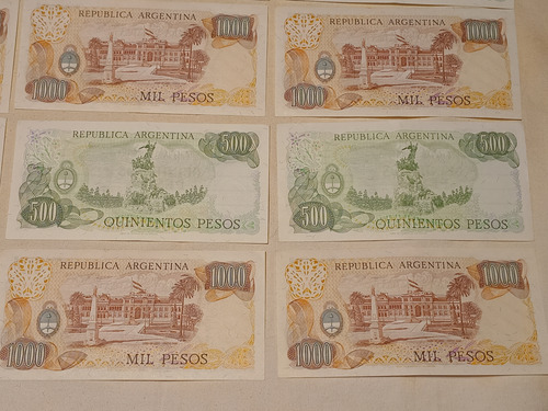 Billetes Antiguos Argentina Pesos Ley 18.188 X 12 Sc Sc-