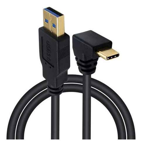 Cable Usb A Usb C A 90 Grados, Cable De 5 Pies Usb 3.0 Tipo
