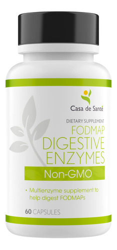 Casa De Sante Enzimas Digestivas Fodmap, Certificado Bajo Fo