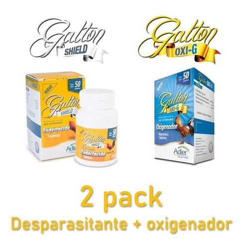 Galton Shield Y Oxi-g Pack Para Cuida Gallo De Pelea