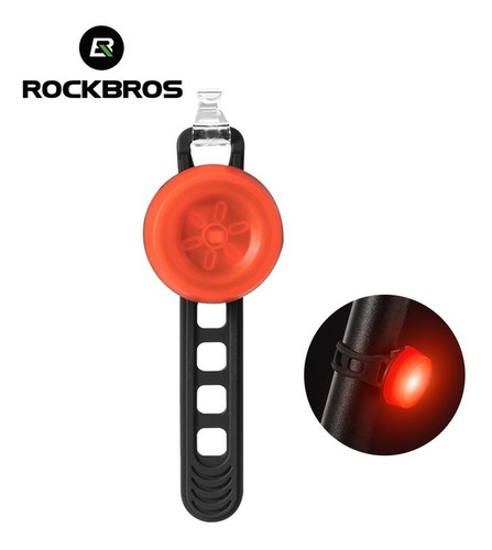 Imagen 2 de 2 de Luz Led Trasera Bicicleta Para Asiento Bolso Casco Rockbros