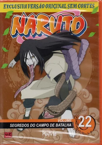 Naruto Dvd Vol. 22 Segredos Do Campo De Batalha Novo Lacrado