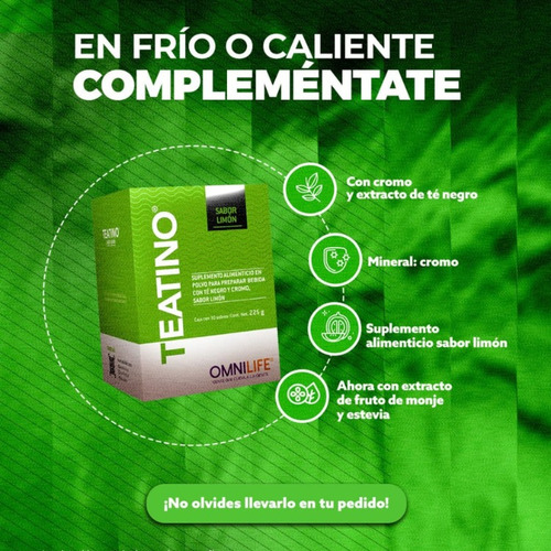 Quemador De Grasa Natural Teatino Limón Omnilife