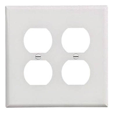 Tpj82wcc10 2 Gang Double Duplex Outlet Opening Wall Pla...