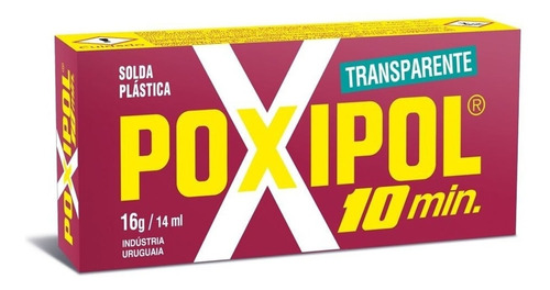 Pegamento Poxipol 10 Minutos Transparente 16g  Avant Motos