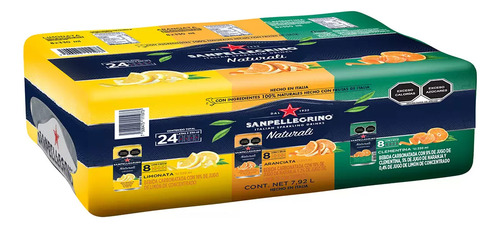 San Pellegrino Agua Mix Pack 24 Pzs. De 330 Ml. C/u