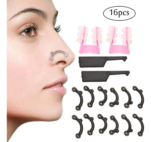 16pcs Nose Up Clip Nose Shaper 3d, Kit De Belleza Alisadora