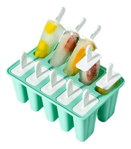 Molde De Paletas De Helado De Silicona Diy