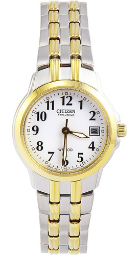 Reloj Citizen Para Mujer Ew1544-53a Eco-drive En Acero