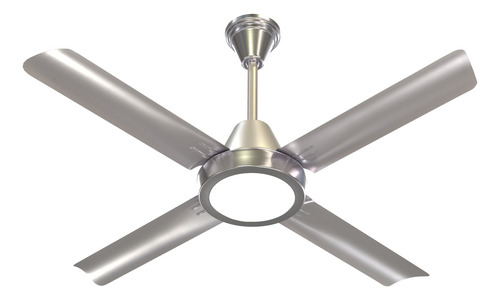 Ventilador De Techo Severbon Acero Inox Fusion Led C/control Cantidad De Aspas 4 Estructura Plateado Aspas Acero Inoxidable Diámetro 1.2 M Frecuencia 50hz Material De Las Aspas Acero Inoxidable