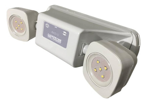 Luz Led Emergência Luxpryme Bloco 600 Lúmens Com Bateria Cor Branco 110v/220v