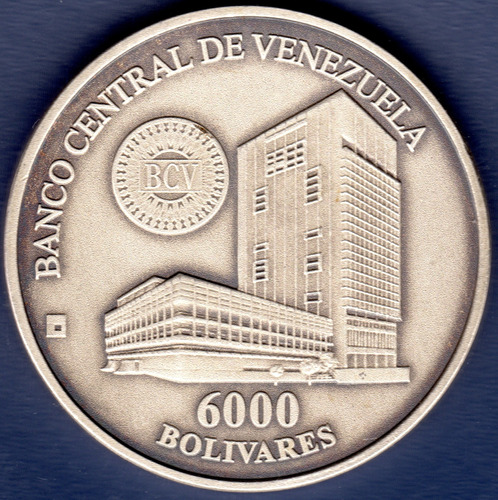 Moneda Conmemorativa Fundación Casa De La Moneda De 6000 Bs
