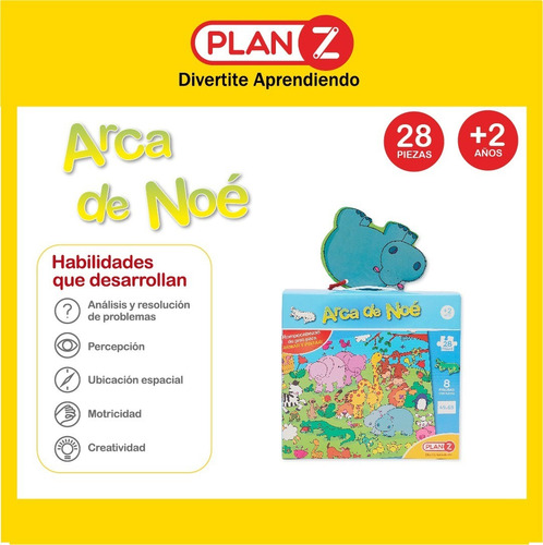 Imagen 2 de 9 de Rompecabezas Animales Piso Didactico Puzzle Infantil Niños