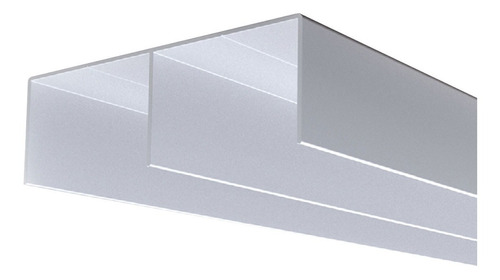 Riel Superior 2mts Kit Placard Integral Aluminio Cima C
