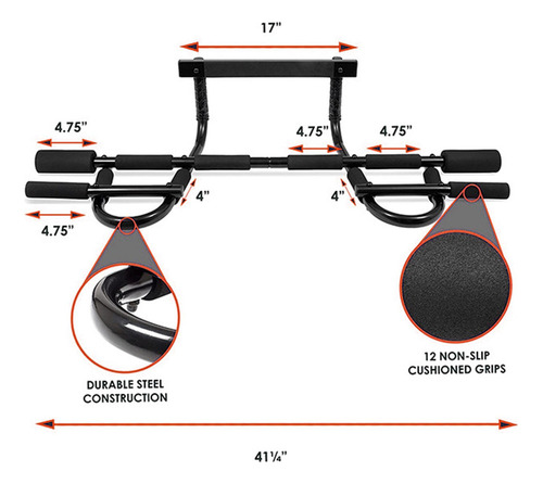 Marco De La Puerta Pull Up Bar Training Fitness Para Trainer