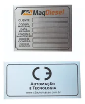 Comprar 100 Placas De Patrimônio Alumínio,  Personalizada  Sua Logo