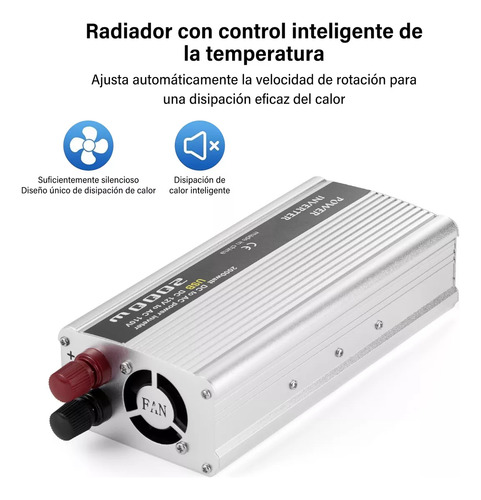 Convertidor De Corriente Para Automóvil 2000w 12v A 220v